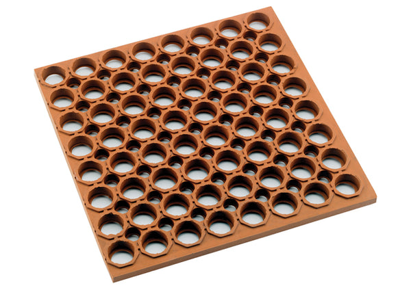 Rubber Floor Mat, 3′ x 5′ x 3/4″, Straight Edges, Anti-Fatigue, Black